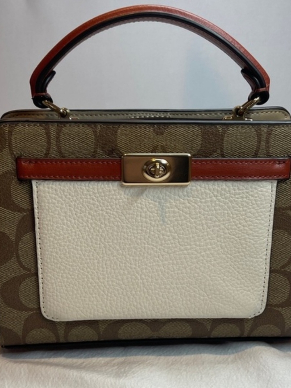 Coach Signature Top-Handle Tri-color Mini Satchel